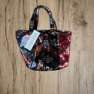 NWT velvet patchwork purse